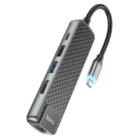 Concentrateur de type C "HB23 Easy view" HDMI + USB3.0 + USB2.0 + RJ45 + PD