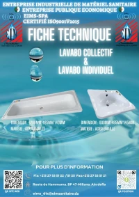 Lavabo collectif 1200 blanc