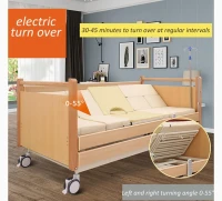 Lit médicalisé électrique garde robe WC multifonctions en bois usage domestique 