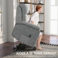 fauteuil releveur de relaxation avec massage dorsale électrique