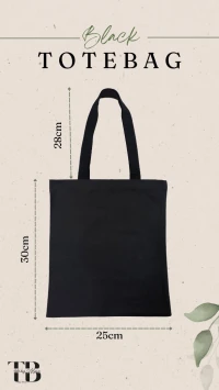 Sacs en Tissue (Totebag) en noir