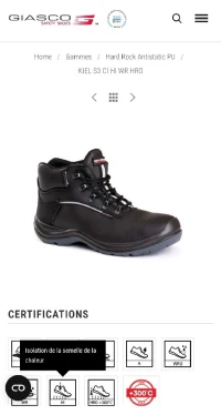 BOOTS DE SÉCURITÉ GIASCO  41 42 
