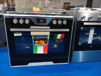 Cuisinière geant 5 feux inox ventilateur 