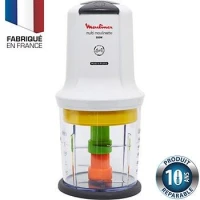 MINI HACHOIR MOULINEX MULTIMOULINETTE 6EN1 500W BLANC AT723110