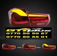Feux arrières led pour BMW Série 3 F30 2011-2019 look DRAGON Couleur rouge