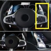 Palettes de changement de vitesse au volant DSG pour BMW Serie 5 G30 SILVER