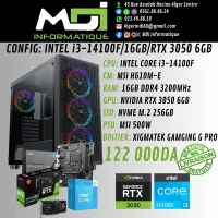 CONFIG GAMING : INTEL i3-14100F/16GB/RTX 3050 6GB