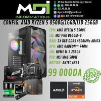 CONFIG GAMING : AMD RYZEN 5 8500G/16GB/SSD 256GB