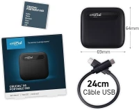 Crucial X6 2To Portable externe SSD 800Mo/s 