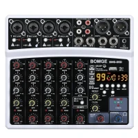 Table de mixage Mélangeur audio professionnel 6 voix