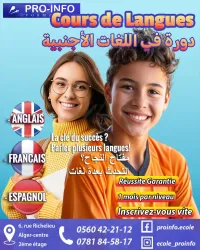 COURS D'ANGLAIS, FRANÇAIS, ESPAGNOL, ITALIEN ET ALLEMAND