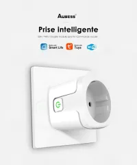 Prise WiFi intelligente UE 20A, moniteur d'alimentation 220V, application de contrôle Smart Life