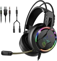 SPIRIT OF GAMER - PRO-H7 - Casque Audio Pro Gamer - Rétro Eclairage LED RGB  - Multiplateforme