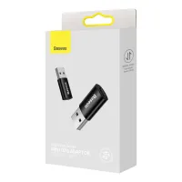 BASEUS CONVERTISSEUR INGENUITY SERIES MINI OTG ADAPTATEUR USB-A 3.1 mâle vers Type-C Femelle Noir
