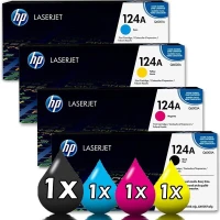 10 HP 124A orig + 1 128A orig + 2 canon NPG59 COMP + 3 CANON LH505X COMP