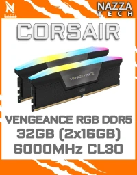 CORSAIR VENGEANCE RGB DDR5 RAM 32GB (2x16GB) 6000MHz CL30