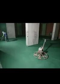 Chape sol la plate forme lissage de Béton Tallouchage Hélicoptère