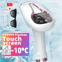 Épilateur laser sans douleur IPL, appareil de congélation de glass en continu