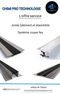 Tout ce qui est joint bâtiment Joint de dilatation et étanchéité Système coupe feu 