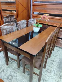 table cuisine 4 et 6 chaises bois rouge premier choix 