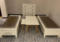 Urgent Lot de 2 Canapés Coffrets + Table basse + Commode
