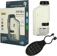 Microscope Portable 60X-120X avec lumiere LED pour enfant