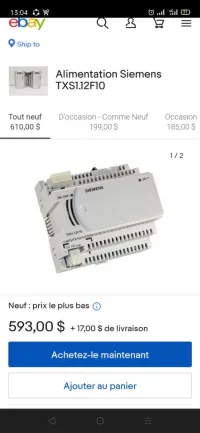 Bloc d'alimentation Siemens TXS1.12F10