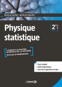 Physique statistique Cours et exercices corrigés