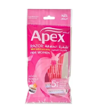 Apex Rasoir deux lame pour Femme شفرات حلاقة أبيكس بشفرتين للنساء بالصابون 30 ساشي