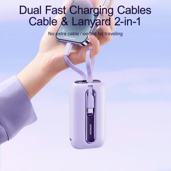 JOYROOM POWER BANK MINI WITH DUAL CABLES 22.5W / 10000MAH