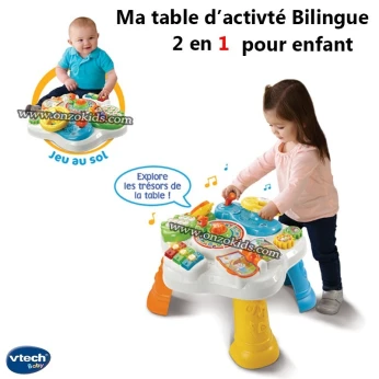 Ma table dactivité Bilingue 2 en 1 pour enfant | Vtech