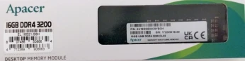 Mémoire Ram Apacer 16Go 3200Mhz Ddr4 U-Dimm