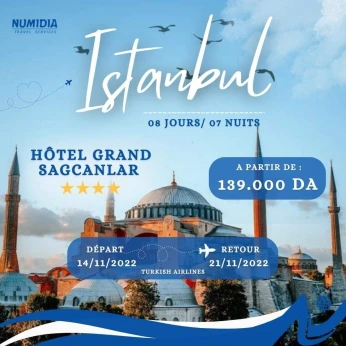 Voyage Organisé À Istanbul En Turquie Durant Les Mois De Novembre Et Décembre