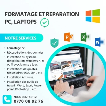 Formatage & Installation du Windows