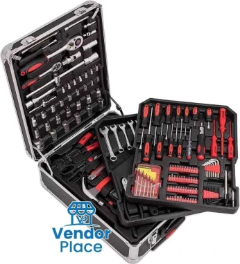 Caisse à outils 187 pièce Gris
