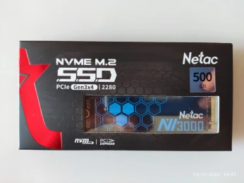 Netac NVME M.2 SSD NV3000 500GB 3100Mo/s