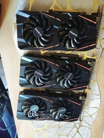 Original gigabyte RX580 8G Graphics Cards GDDR5 Memory Video Gaming توصيل متوفر