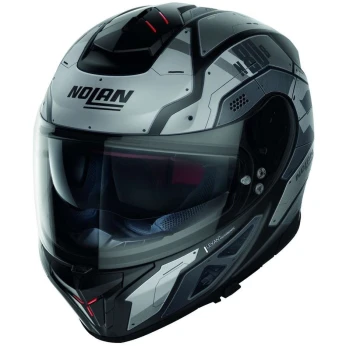 casque nolan N80-8 50 TH STARSCREAM N-COM 032 NOIR MAT-GRIS "Original"