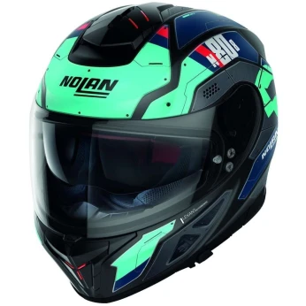 Casque NOLAN N80-8 50 TH STARSCREAM N-COM 037 GRIS MAT-NOIR-BLEU. "Original"