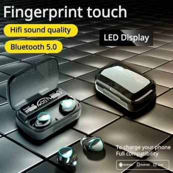 سماعة بلوتوث باور بنك تقدر تشحن تليفونك ECOUTEURS SANS FIL+ POWERBANK AVEC ECRAN LED