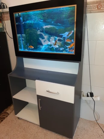 Aquarium plasma 80cm avec meuble