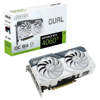 CARTE GRAPHIQUE ASUS DUAL GEFORCE RTX 4060 TI WHITE OC EDITION 8GB