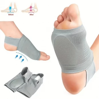 Paire Semelles de pied Soutien de la voûte plantaire en silicone pour fasciite orthopédique