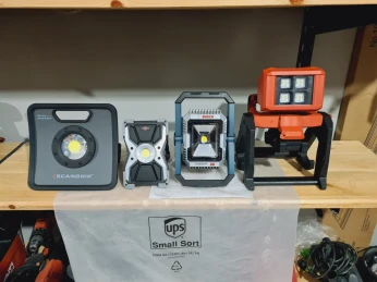 Projecteurs LED à batterie HILTI-BOSCH-BRENNENSTUHL-SCANGRIP