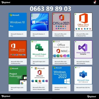 Clés Original Activation Microsoft Office Windows Server Project Visio Visual studio Sql Onedrive
