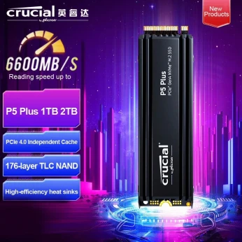 Crucial P5 Plus 1TB Gen4 NVMe M.2 SSD with Heatsink -- PROMOTION