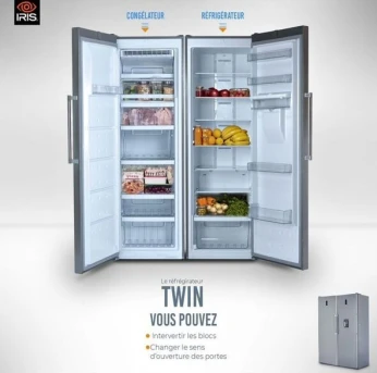 REFRIGERATEUR IRIS TWIN 455L + CONGELATEUR 338L