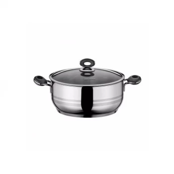 HASCEVHER Marmite Esila Avec Couvercle En Verre-26Cmx06Cm