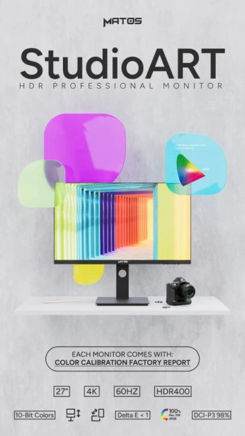 ECRAN MATOS 27 STUDIO ART SA01 4K IPS HDR 40