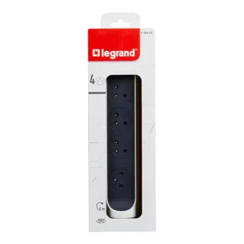 Rallonge multiprise rotative avec 4 prises de courant Surface et interrupteur à câble
